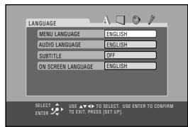 JVC UX-GD7 - Display the Setup Menu. - 2