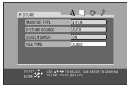JVC UX-GD7 - Select the item you want to adjust. - 2