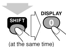 JVC UX-GD7 - To turn off the clock indication - 1