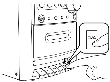 JVC UX-H100 - Press / (stop/cassette holder open). - 1