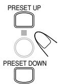 JVC UX-H100 - Press PRESET UP or PRESET DOWN repeatedly to select a preset number. - 1