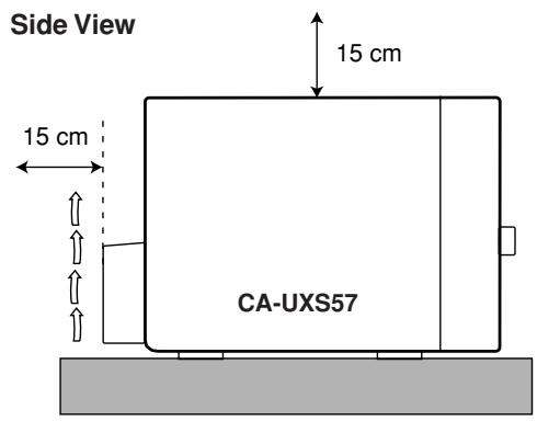JVC UX-S57 - CAUTION: Proper Ventilation - 2