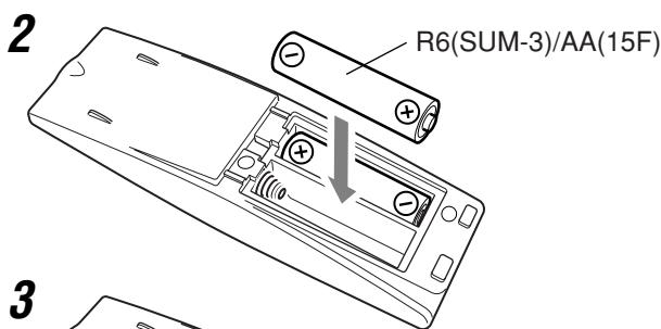 JVC UX-S57 - Putting the Batteries into the Remote Control - 2