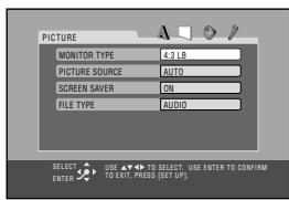 JVC UX-S77 - Select one of the Setup Menus. - 2