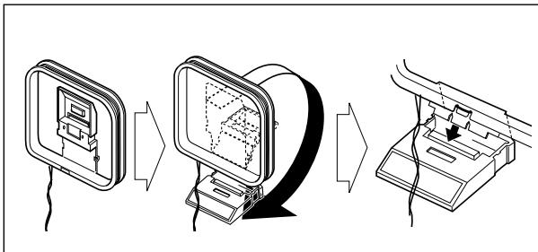 JVC UX-S77 - To assemble and connect the AM loop antenna To assemble the AM loop antenna - 1