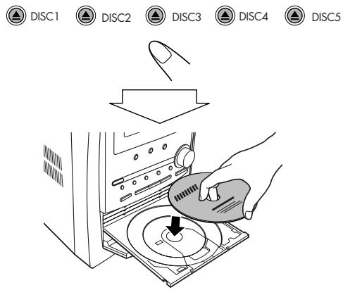 JVC UX-S77 - To insert a disc - 1