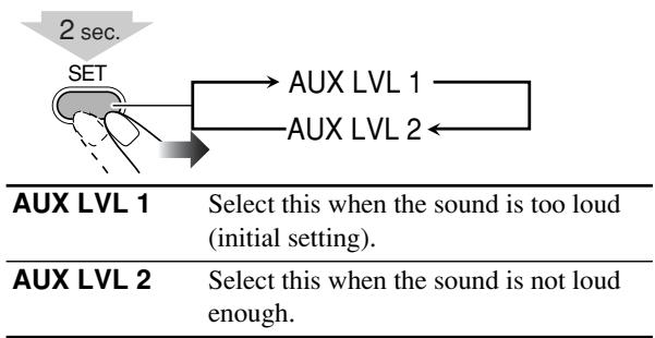 JVC UX-S77 - Adjusting the Audio Input Level - 2
