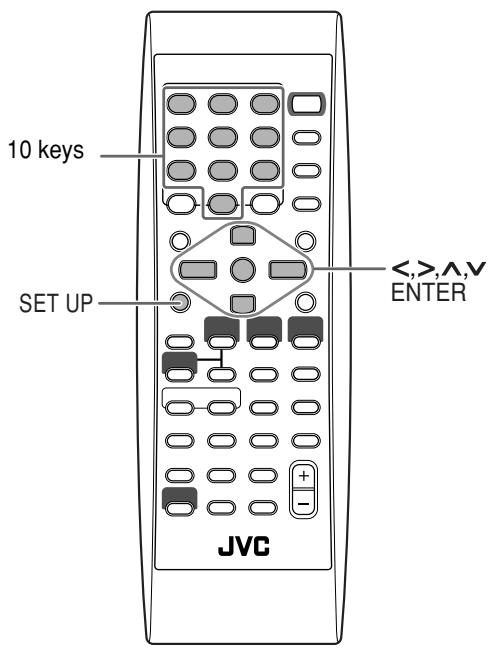 JVC UX-S77 - Setup Menu Operations - 1
