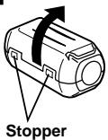 JVC GR-DVL365 - How To Attach The Core Filter - 1