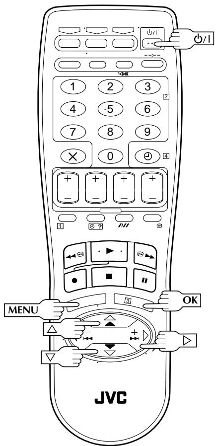 MENU OK JVC