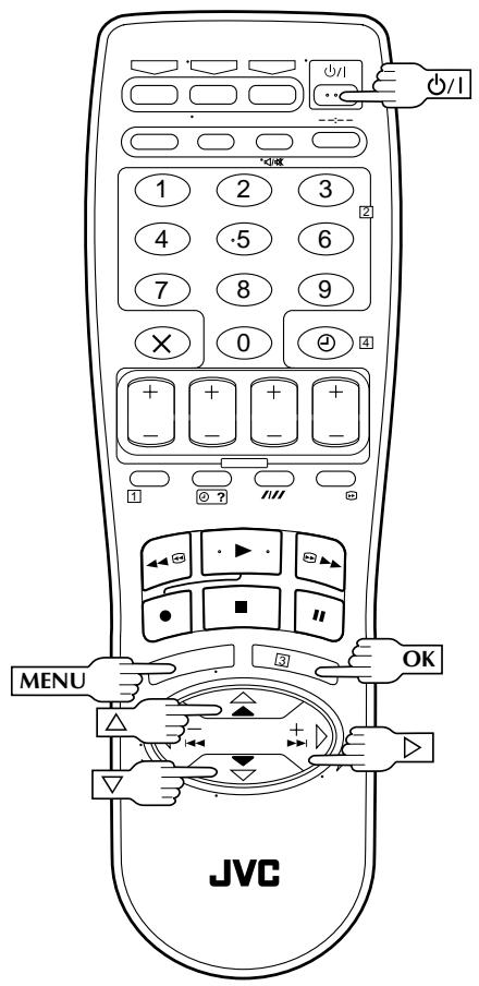 MENU JVC OK