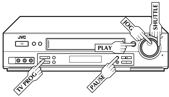 JVC JOG SHUTTLE PLAY TV PROG PAUSE