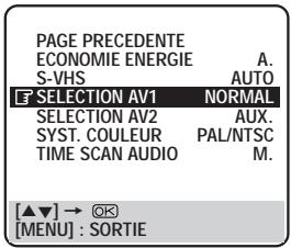 JVC HR-S8600EU - Réglage SELECTION AV1 - 3