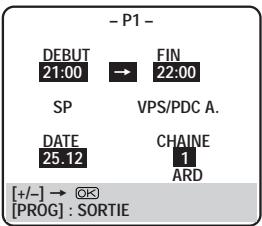 JVC HR-S8600EU - ENTRER LA POSITION DU CANAL (CHAINE) - 1