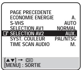 JVC HR-S8600EU - Réglage SELECTION AV2 - 3