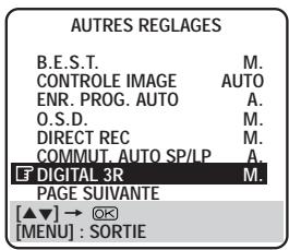 JVC HR-S8600EU - SELECTIONNER LE MODE DE REGLAGE DIGITAL 3R - 1