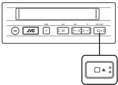 JVC KV-V8 - Removing cassette from player - 1