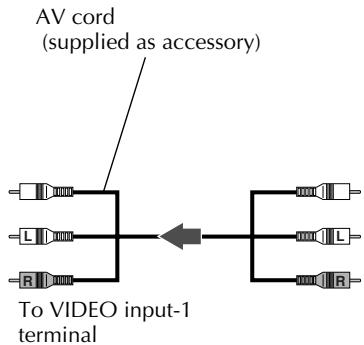 JVC KV-V8 - Connection to Mobile Color TV System - 3