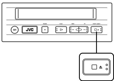 JVC KV-V8 - Entnehmen der Kassette aus dem Videospieler - 1