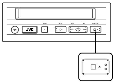 JVC KV-V8 - Retrait d'une cassette du magnétoscope - 1