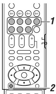 JVC RX-D301S - From the remote control: - 1