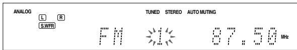 JVC RX-D301S - Press the numeric buttons (1 - 10, + 10) to select a channel number while the channel number position is flashing. - 1