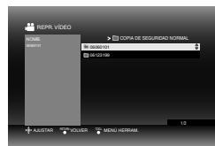 JVC CU-VD40ER - Seleccione los datos guardados en DVD. - 2