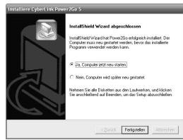 JVC CU-VD40ER - Klichen Sie auf „Fertigstellen“. - 1