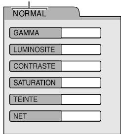 NORMAL GAMMA LUMINOSITE CONTRASTE SATURATION TEINTE NET