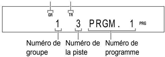 JVC DD-8 - Appuyez sur les boutons numériques pour programmer les pistes. - 1