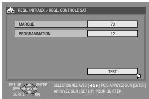 JVC DR-MH20S - Réglage de la marque et du canal du récepteur satellite - 2