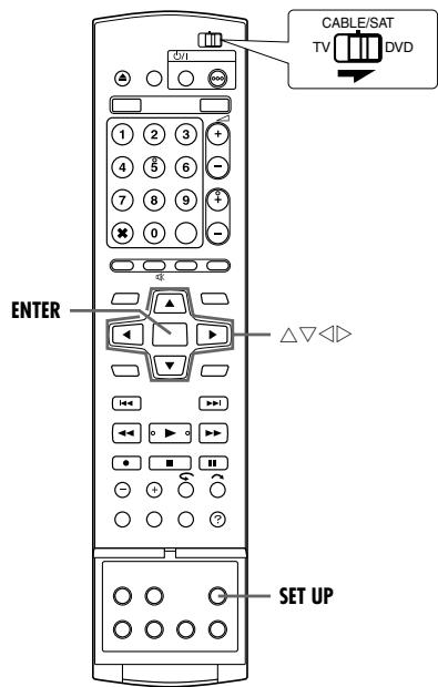JVC DR-MH20S - Réglage des commandes de réception satellite - 3
