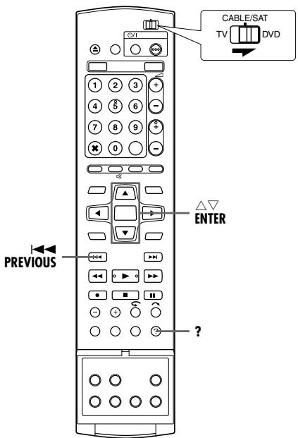 JVC DR-MH20S - Fonction d'aide - 1