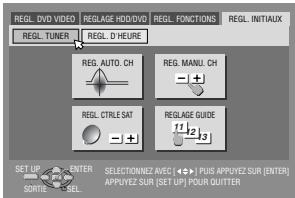 JVC DR-MH20S - Réglage de la marque et du canal du récepteur satellite - 1