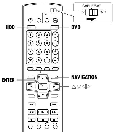 JVC DR-MH20S - Modification d'une catégorie - 1