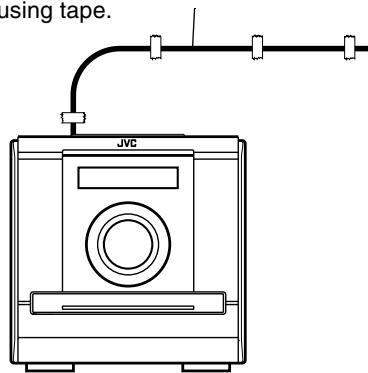 JVC FS-XA1 - Connecting FM antenna (supplied) - 2