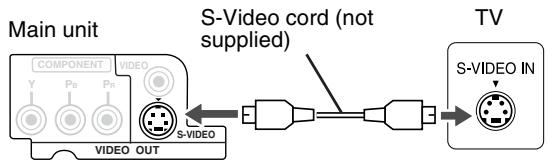 JVC FS-XA1 - Connecting by using the S-Video cord - 1