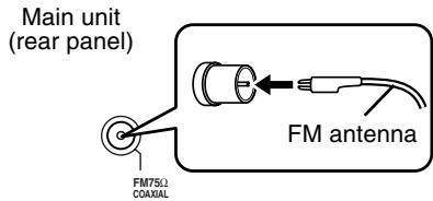 JVC FS-XA1 - Connecting FM antenna (supplied) - 1