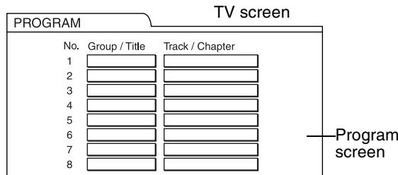 JVC FS-XA1 - While the disc is stopped, press PLAY MODE repeatedly to display “PROGRAM” on the display window on the main unit. - 1