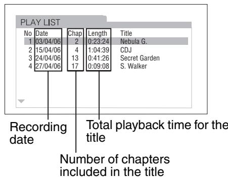 JVC FS-XA1 - ■ Play list - 1