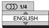 JVC FS-XA1 - Press AUDIO during playback of a disc containing several audio languages. - 1