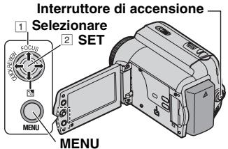 JVC GR-D822EX - Modifica Delle Impostazioni Dei Menu - 1