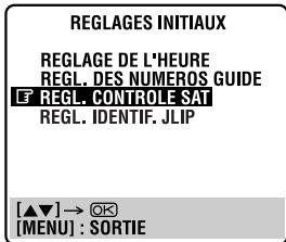 JVC HR-J870MS - Acceder à l'écran de "REGL. controlle SAT - 1