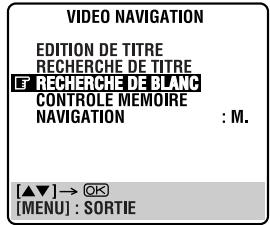 JVC HR-J870MS - Acceder à l'écran "recherche de BLANC - 1