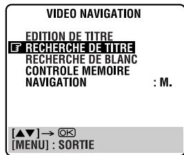 JVC HR-J870MS - Acceder à l'écran "recherche de TITRE". - 1