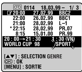 JVC HR-J870MS - Sélectionner le genre. - 1