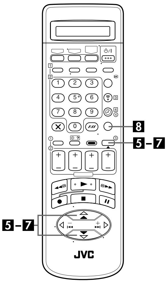 JVC HR-J870MS - Acceder à l'écran "reglage de l'heure - 3