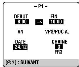 JVC HR-J870MS - Acceder à l'écran et l'affichage de programmation. - 1