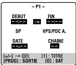 JVC HR-S7965EF - Accéder à l'écran de programmation. - 1