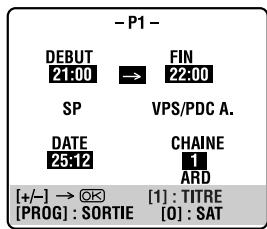 JVC HR-S7965EF - Entrer la position du canal (chaîne). - 1